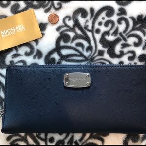 Michael Kors Navy full size wallet
